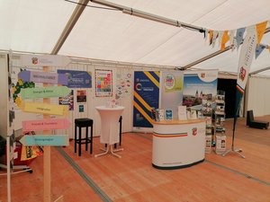 Infostand Landratsamt Freising - u.a. Thema Integration