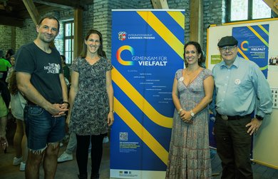 Infostand des Integrationsbeirats am Familienfest International in Moosburg